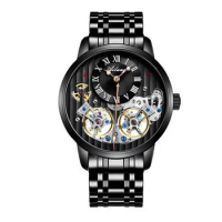 AILANG Double Tourbillon Watches AILANG Original Men's Automatic Watch Self-Wind Fashion Men Mechanical Wristwatch Leather