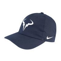 Nike 網球帽 Court Rafa Heritage86 男女款 深藍 白 老帽 蠻牛 納達爾 西班牙 850666-451