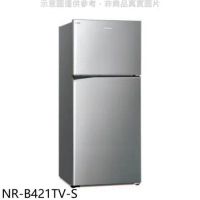 Panasonic國際牌【NR-B421TV-S】422公升雙門變頻冰箱晶漾銀