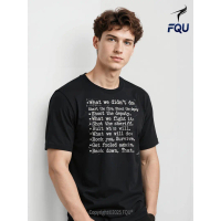 FQU 80s Rock Songs Music Lyrics Eighties Rocker T-shirt Dye-Sublimation Loose Fit gifts for Family M