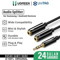 UGREEN Kabel Aux Jack Audio Type C 3.5mm Mic Dual Splitter Samsung Xiaomi Android Cable