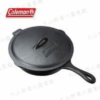 【露營趣】Coleman CM-21880 經典鑄鐵平底鍋 電磁爐適用 煎鍋 荷蘭鍋 烤盤 油炸鍋 鑄鐵鍋