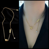 Kalung Roll Bone sisik naga Titanium