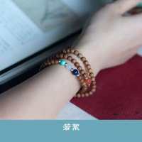 老山檀香手串紅肉級文玩念珠檀香木手鍊送女友