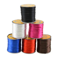 22 Color 1.5mm Nylon Cord Thread Chinese Knot Macrame Rattail for DIY Bracelet Braided Beading Jewelry Makin Necklace 60m