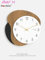掛鐘免打孔家用時尚鐘錶現代簡約網紅時鐘客廳創意北歐輕奢掛鐘裝飾