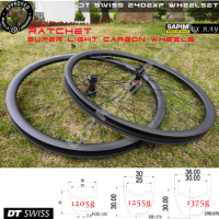 1205g Super light Carbon MTB Wheelset 29er Tubeless Ratchet System DT 240EXP Sapim CX-RAY UCI Approved Mountain Bike Wheels