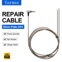 Earphone Repair Wire Silver Plated in Ear Earplugs DIY Replacement Suitable For Sennheiser SONY Audio Technica