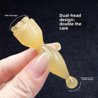 Zhuque Three-Pronged Tool: Horned Lotus Eye Massage Stick, Ball Point Acupressure Pen, Facial Beauty