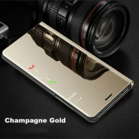 Smart Mirror Flip Phone Case for Huawei P smart plus 2019 Nova 3e 3i 5i 5 pro 4 4e honor 20 10 lite 9x Case Sleep wake LED View