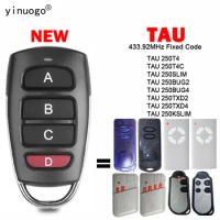 TAU 250T4 250T4C 250SLIM 250BUG2 250BUG4 250TXD2 250TXD4 250KSLIM Garage Remote Control 433.92MHz Fixed Code TAU Remote Control