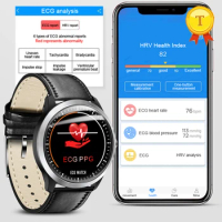 New ECG PPG smart watch with electrocardiograph ecg display,holter ecg heart rate monitor blood pressure monitoring smartwatch