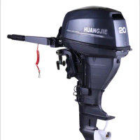 DDP Shipping Huangjie 4 stroke 20hp Outboard Engine Manul Start or Electric Start Boat Engine 20hp outboard motor 4Stroke