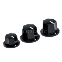 3Pcs Guitar Control Knobs for Fender Jazz Bass Replacement Parts