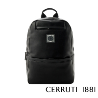 【Cerruti 1881】義大利頂級小牛皮後背包(黑色 CEZA06413M)