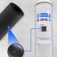 10 inch CTO compression activated carbon filter cto filter sintered activated carbon water purifier filter