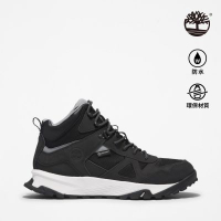 Timberland 男款黑色Lincoln Peak防水中筒健行鞋|A2DZ2015