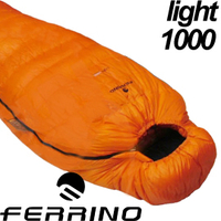 【FERRINO 義大利 light1000頂級白鵝絨睡袋(-5℃ 500g FP650)】D486191/羽絨睡袋/睡袋