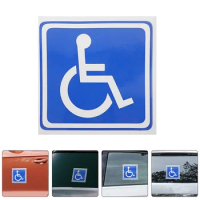 6 Sheets Sticker For Cars Wheelchair Car Decor Adhesive Wheelchair Symbol Sign
