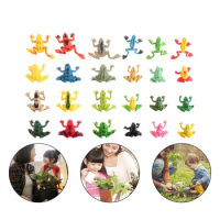 24 Pcs Little Frog Model Pet Simulator X Garden Decor Frogs Baby Toy Miniature Figurines Artificial Statues