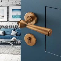 High-end Mute Deadbolt Locks Zinc Alloy Bedroom Door Lock Indoor Security Door Locks Household Kitchen Hardware Handle Lockset