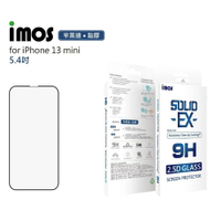 imos  iPhone13 mini 5.4吋 點膠2.5D窄黑邊玻璃【APP下單最高22%點數回饋】