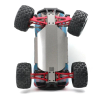 MJX 16207 16208 16209 16210 H16 Stainless Steel Skid Plate Chassis Armor Gear Protector 1/16 RC Car 