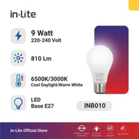 InLite Lampu LED Bohlam Value INB010 3 - 18 Watt, Watt 3 Watt Kuning