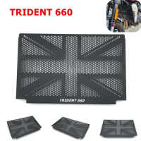 For Trident 660 Motorcycle Accessories Black For Triumph Trident660 TRIDENT660 2021-2023 Radiator Grille Guard Cover Protector
