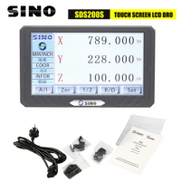 NEW SINO SDS200S 3 Axis LCD Full Touch Screen Digital Readout DRO Metal Cover Linear Scale Display Counter For Milling Lathe