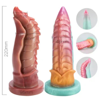 Dragon Dildo Monster Penis Colourful Butt Plug Dildo Monster Dragon Dildo Suction Cup Adult Sex Toy Animal Reaslistic Dilldo
