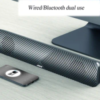 Wired Wireless Bluetooth Speaker Wire Remote Control Antimagnetic Four Unit Sound USB Subwoofer TV Soundbar Computer Speakers