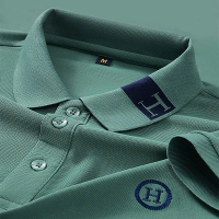 Summer Men's Polo Shirt, Men's Short-Sleeve T-Shirt, Light Luxury Business Casual 2026 New Embroider