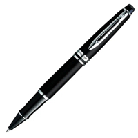 【WATERMAN】新版 權威系列 霧黑白夾 鋼珠筆 法國製造(EXPERT系列)