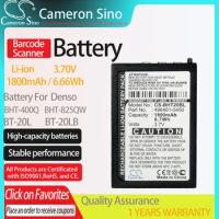 CameronSino Battery for Denso BHT-400Q BHT-825QW fits Denso BT-20L BT-20LB Barcode Scanner battery 1800mAh/6.66Wh 3.70V Li-ion