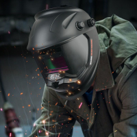 焊途自動變光面罩 電焊面罩 頭戴式太陽能氬弧焊電焊帽焊接面罩 面具