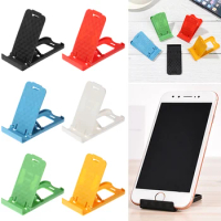 Universal Adjustable Mobile Phone Holder Mini Plastic Folding Desk Stand Cellphone Stand For iPhone Samsung Huawei Xiaomi