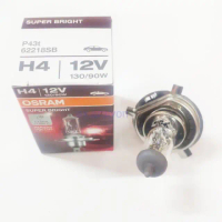 COD. หลอดไฟ H4 12V 130/90W Osram แท้100% 1หลอด หลอดไฟหน้าH4
