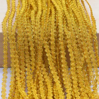 12/24M 5mm S Shaped Curve Wavy Lace Trim Ribbon Glitter Centipede Braided For Home Party Decor Clothes Curve Sewing Accessories
