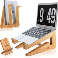 Wooden Laptop Holder11-15inch Laptop Stand-Universal Lightweight Ergonomic Laptop Stands,Laptop Desk Stand suitable for MacBook,