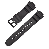 Resin Strap Band for Casio MCW-100H W-S220 HDD-S100 16mm Men Sport Waterproof TPU Replacement Bracel