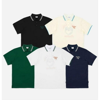 韓國原單Malbon 高爾夫男裝短袖男士T恤Golf翻領polo衫刺繡透氣