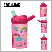 美國CamelBak 400ml eddy+ kids兒童吸管單層不鏽鋼瓶-魔幻彩虹 CB2674601041