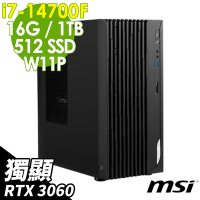 MSI PRO DP180 (i7-14700F/16G/1TB+512G SSD/RTX3060-12G/W11P)