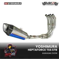 Yoshimura Kawasaki ZX25R Knalpot Heptaforce STB (Titanium Blue) Exhaust Only