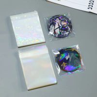 Self-Adhesive Bag OPP Laser Ticket Protection Bag Small Card Card Film Protective Cover Transparent