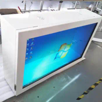 32 43 55 inch Windows or Android OS advertising transparent lcd touch screen monitor kiosk signage display