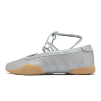 adidas 休閒鞋 Taekwondo Mei W 女鞋 銀 芭蕾風 復古 薄底 綁帶 愛迪達 JR7032