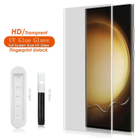 กระจกนิรภัยพร้อมกาวเหลว UV สำหรับ Honor Magic 5 Lite ฟิล์มกันรอยสำหรับ Huawei P60 Pro P30 P50 P40 Ma