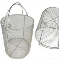 OD.40cm household Round stainless steel Barrel filter Strainers basket Metal Steamer Stockpot Strainer Basket sterilization